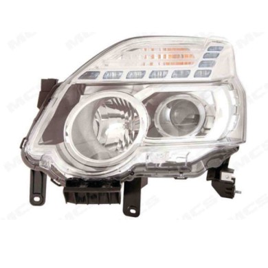 DX_SCRITTA_LOGO.jpg Proiettore Nissan X-Trail 2011/2014 Destro Elettrico Nero H1 H11 W5Wx2 Wy21W