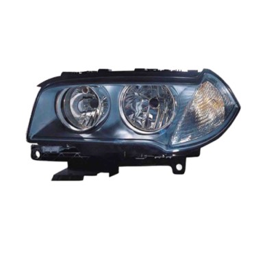 DX_SCRITTA_LOGO.jpg Proiettore Bmw X3 2005/2010 Destro Elettrico Con Motore Nero H7 +H7 Py24W W5W