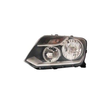 SX_SCRITTA_LOGO.jpg Proiettore Volkswagen Amarok Pianale Piatto/Telaio 2010/2012 Sinistro Manuale Nero H1 H7 Py21W W5W