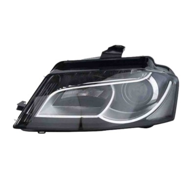 DX_SCRITTA_LOGO.jpg Proiettore Audi A3 Cabriolet 2009/2011 Destro Con Luce Diurna Elettrico Con Motore Nero Led D3S Psy24W