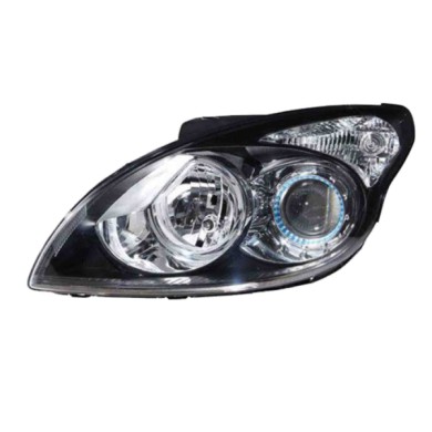 DX_SCRITTA_LOGO.jpg Proiettore Hyundai I30 Station Wagon 2007/2011 Destro Elettrico Con Motore Nero H1 H7 Py21W W5W