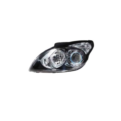 SX_SCRITTA_LOGO.jpg Proiettore Hyundai I30 Station Wagon 2007/2011 Sinistro Elettrico Con Motore Nero H1 H7 Py21W W5W