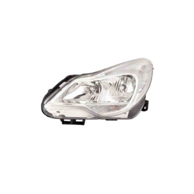 SX_SCRITTA_LOGO.jpg Proiettore Opel Corsa D Van 2011/2014 Sinistro Con Luce Diurna Elettrico Con Motore Cromato H1 H7 Py24W W21/