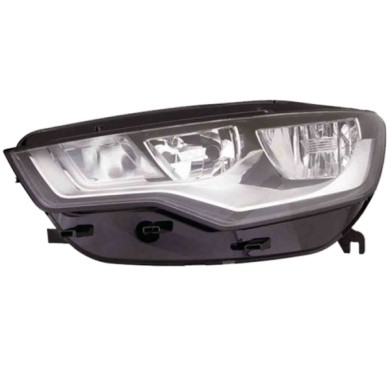 DX_SCRITTA_LOGO.jpg Proiettore Audi A6 Allroad 2010/2013 Destro Con Luce Diurna Elettrico Con Motore H7 H15 Py21W W5W