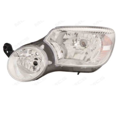 SX_SCRITTA_LOGO.jpg Proiettore Skoda Yeti 2009/2012 Sinistro Fendinebbia Elettrico Con Motore H4 H7