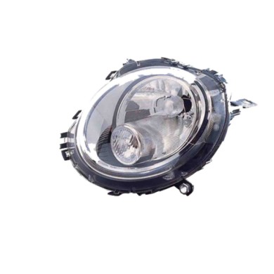 SX_SCRITTA_LOGO.jpg Proiettore Mini Mini Clubman 2006/2013 Sinistro Elettrico Con Motore Bianco H4 Py21W