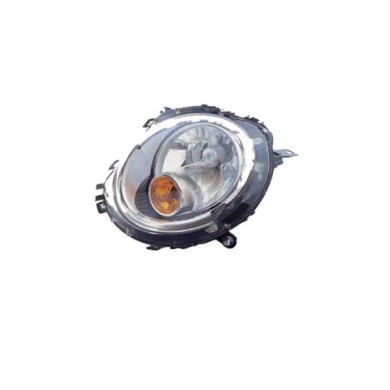 SX_SCRITTA_LOGO.jpg Proiettore Mini Mini Clubman 2006/2013 Sinistro Elettrico Con Motore Arancio H4 P21W