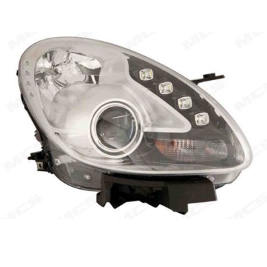 DX_SCRITTA_LOGO.jpg Proiettore Alfa Romeo Giulietta Furgonato 2010/2020 Destro Con Luce Diurna Elettrico Con Motore Led H1 H7 Py