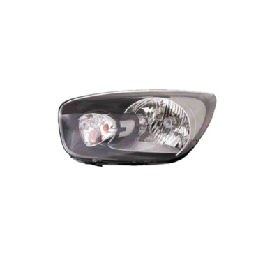 SX_SCRITTA_LOGO.jpg Proiettore Kia Picanto 2011/2017 Sinistro Elettrico Nero H4 Py21W W5W
