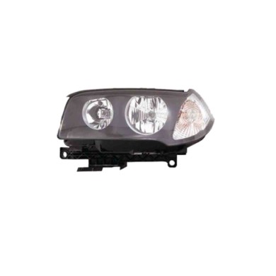 SX_SCRITTA_LOGO.jpg Proiettore Bmw X3 2003/2005 Sinistro Elettrico Con Motore Nero H7 +H7 Py21W W5W