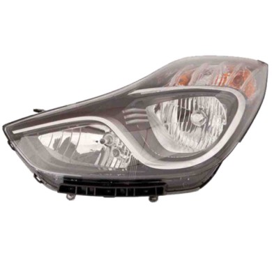 DX_SCRITTA_LOGO.jpg Proiettore Hyundai Ix20 2010/2019 Destro Elettrico Con Motore H7 +H7 Py21W W5W