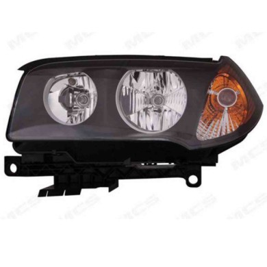 DX_SCRITTA_LOGO.jpg Proiettore Bmw X3 2003/2005 Destro Elettrico Con Motore Arancio Nero H7 +H7 Py21W W5W