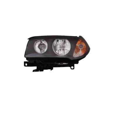 SX_SCRITTA_LOGO.jpg Proiettore Bmw X3 2003/2005 Sinistro Elettrico Con Motore Arancio Nero H7 +H7 Py21W W5W