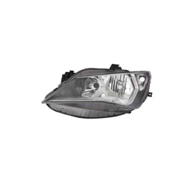 SX_SCRITTA_LOGO.jpg Proiettore Seat Ibiza Iv Sportcoupe 2012/2016 Sinistro Manuale Ed Elettrico Cromato H7 +H7 Py21W W5W