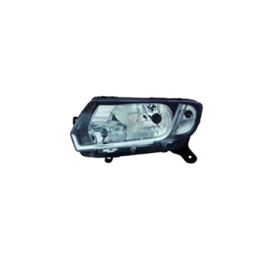 DX_SCRITTA_LOGO.jpg Proiettore Dacia Logan Mcv Ii 2012/2016 Destro Con Luce Diurna Manuale Nero H4 Py21W W21/5W