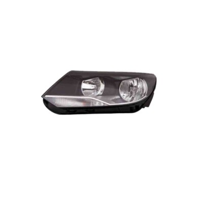 SX_SCRITTA_LOGO.jpg Proiettore Volkswagen Tiguan 2011/2015 Sinistro Con Luce Diurna Elettrico Con Motore Nero H7 H15 Py21W W5W