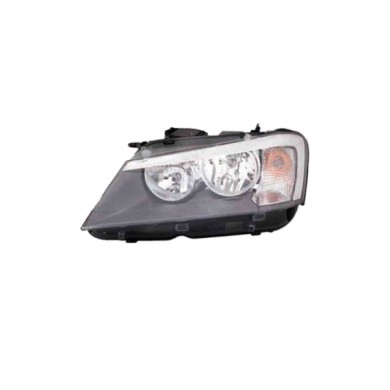 DX_SCRITTA_LOGO.jpg Proiettore Bmw X3 2010/2013 Destro Elettrico Con Motore Nero H7 +H7 Py21W W5W