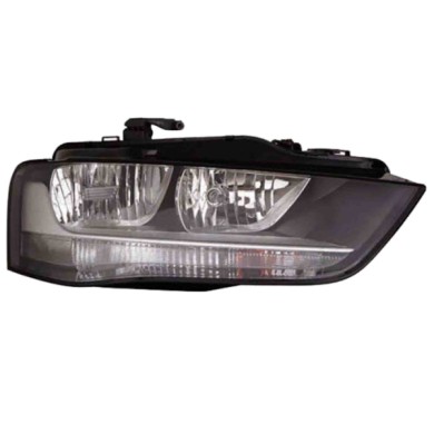 DX_SCRITTA_LOGO.jpg Proiettore Audi A4 Allroad 2012/2015 Destro Con Luce Diurna Elettrico Con Motore Nero H7 +H7 Pwy24W