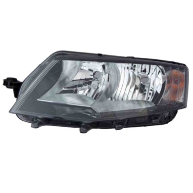 DX_SCRITTA_LOGO.jpg Proiettore Skoda Octavia Iii Combi 2012/2017 Destro Con Luce Diurna Elettrico Con Motore Nero H7 H15 Pwy24W 