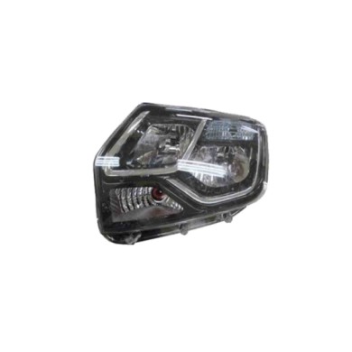 DX_SCRITTA_LOGO.jpg Proiettore Dacia Duster Furgonato 2013/2017 Destro Con Luce Diurna Manuale Ed Elettrico H1 H7 Py21W W21/5W T