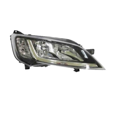 DX_SCRITTA_LOGO.jpg Proiettore Peugeot Boxer Furgonato 2014/2023 Destro Con Luce Diurna Elettrico Con Motore Nero H7 +H7 W21/5W 