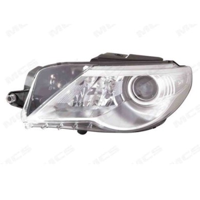 DX_SCRITTA_LOGO.jpg Proiettore Volkswagen Passat Cc 2008/2011 Destro Con Luce Diurna Elettrico Con Motore H7 D1S P21W W5W T. A