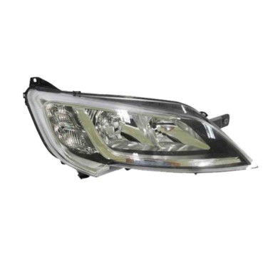 DX_SCRITTA_LOGO.jpg Proiettore Fiat Ducato Furgonato 2014/2023 Destro Con Luce Diurna Elettrico Con Motore Cromato H7 +H7 W21/5W