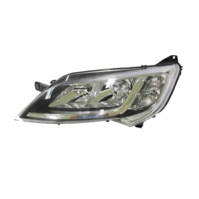 SX_SCRITTA_LOGO.jpg Proiettore Fiat Ducato Furgonato 2014/2023 Sinistro Con Luce Diurna Elettrico Con Motore Cromato H7 +H7 W21/