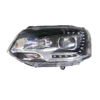 DX_SCRITTA_LOGO.jpg Proiettore Volkswagen Transporter V Furgonato 2009/2015 Destro Con Luce Diurna Elettrico Con Motore Led H7 D