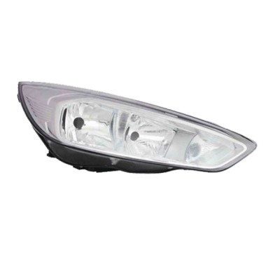 SX_SCRITTA_LOGO.jpg Proiettore Ford Focus Iii 2014/2018 Sinistro Con Luce Diurna Elettrico Con Motore Cromato H7 H15 Py21W W5W