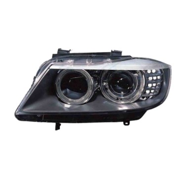 SX_SCRITTA_LOGO.jpg Proiettore Bmw 3 Touring 2008/2011 Sinistro Con Luce Diurna Elettrico Con Motore Nero Led H8 D1S
