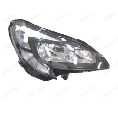DX_SCRITTA_LOGO.jpg Proiettore Opel Corsa E Van 2014/2019 Destro Elettrico Con Motore Nero H7 +H7 Psy24W W21/5W