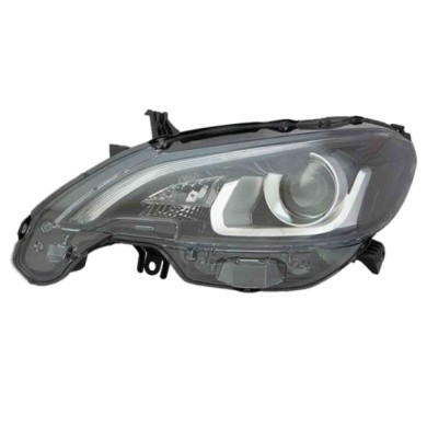 SX_SCRITTA_LOGO.jpg Proiettore Peugeot 108 Dal 2014 Sinistro Elettrico Nero Led Hir2 Py21W