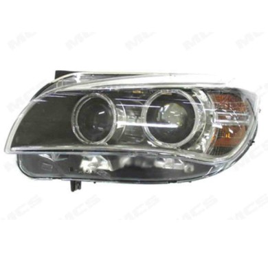 SX_SCRITTA_LOGO.jpg Proiettore Bmw X1 2013/2015 Sinistro Elettrico Con Motore Nero Led D1S Py21W