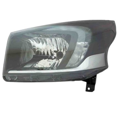 SX_SCRITTA_LOGO.jpg Proiettore Opel Vivaro B Combi 2014/2019 Sinistro Elettrico Nero Led H4 Py21W