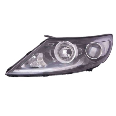 SX_SCRITTA_LOGO.jpg Proiettore Kia Sportage 2014/2015 Sinistro Elettrico Nero Led H7 +H7 Py21W T. Seo