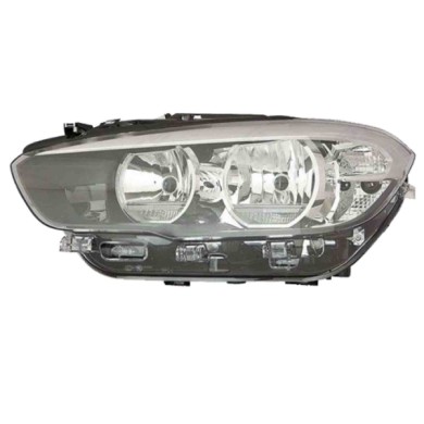 SX_SCRITTA_LOGO.jpg Proiettore Bmw 1 Van 2015/2019 Sinistro Elettrico Con Motore Nero Led H7 +H7 Py21W T. He