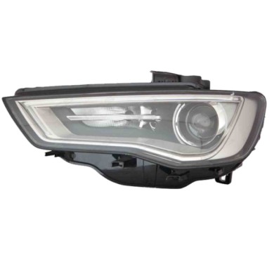 DX_SCRITTA_LOGO.jpg Proiettore Audi A3 Cabriolet 2012/2020 Destro Con Motore Grigio Led D3S Pwy24W