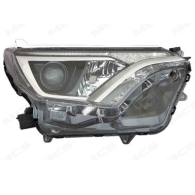 DX_SCRITTA_LOGO.jpg Proiettore Toyota Rav 4 Iv 2015/2019 Destro Elettrico Con Motore Nero Led Hir2 Wy21W T. St