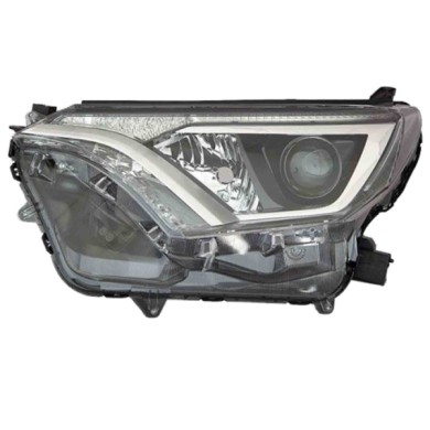 SX_SCRITTA_LOGO.jpg Proiettore Toyota Rav 4 Iv 2015/2019 Sinistro Elettrico Con Motore Nero Led Hir2 Wy21W T. St