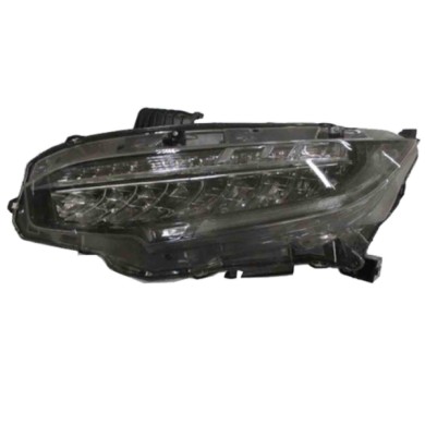 SX_SCRITTA_LOGO.jpg Proiettore Honda Civic X 2 Volumi/Coda Spiovente 2016/2022 Sinistro Elettrico Con Motore Nero Led T. St