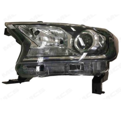 SX_SCRITTA_LOGO.jpg Proiettore Ford Everest Dal 2015 Sinistro Con Luce Diurna Manuale Ed Elettrico Nero H11 H15 Py21W W5W T. K