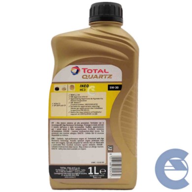 147975-large_default.jpg Total Quartz Ineo Mc3 5w-30 Olio Motore Progettato Per Alte Prestazioni
