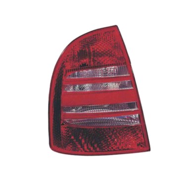 SX_SCRITTA_LOGO.jpg Fanale Posteriore Skoda Superb I 2001/2008 Sinistro Senza Portalampada Gruppo Ottico Py21W P21/4W P21Wx2
