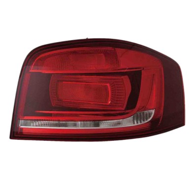 DX_SCRITTA_LOGO.jpg Fanale Posteriore Audi A3 Cabriolet 2009/2011 Destro Senza Portalampada Gruppo Ottico Fumé H21W P21W Py21W R
