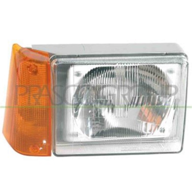 FT1214604_1.JPG Proiettore Asimmetrico Sinistro H5 Manuale Con Fanale Arancio Per Fiat Panda Dal 1986 Al 2003