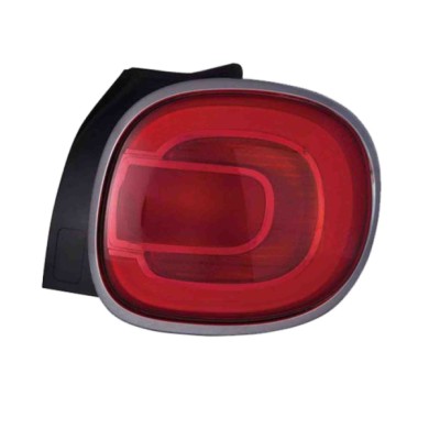 DX_SCRITTA_LOGO.jpg Fanale Posteriore Fiat 500L Dal 2012 Destro Senza Portalampada Gruppo Ottico P21W P21/5W
