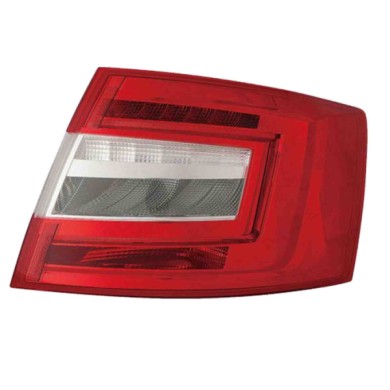 DX_SCRITTA_LOGO.jpg Fanale Posteriore Skoda Octavia Iii 2017/2020 Destro Senza Portalampada Gruppo Ottico Led H21W P21W Py21W T.