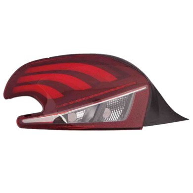 SX_SCRITTA_LOGO.jpg Fanale Posteriore Peugeot 208 2015/2019 Sinistro Senza Portalampada Gruppo Ottico Led P21W Py21W T. Var