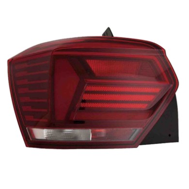 SX_SCRITTA_LOGO.jpg Fanale Posteriore Volkswagen Polo 2017/2021 Sinistro Senza Portalampada Gruppo Ottico H21W Py21W P21Wx2 T. A